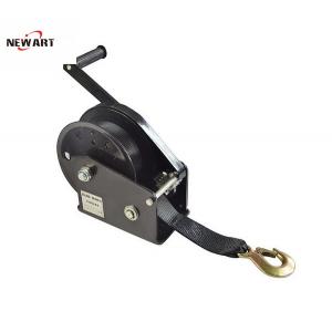 Small Manual Operated Winch For Boat Trailer , 2600lbs Mini Rope Hand Winch With Atomatic Brake