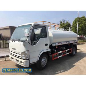 China 100P 98hp ISUZU Water Truck Mobile Water Tanker Light Duty 4000 Liters supplier