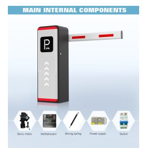 China DC Servo Motor 200W Parking Barrier Gate with 1.3~6s Adjustable Lift and Drop Time and Working Noise Under 50db wholesale