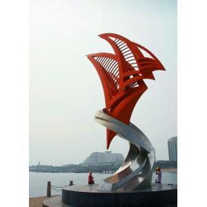 Cultural Park Landscape Large Metal Symbol Sculpture Stainless Steel