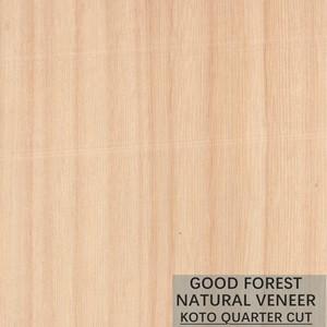 China Grain Flake KOTO Natural Wood Veneer Popular For Dyeing Process supplier