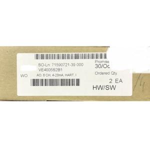 China EMERSON DELTAV Analog Output Card VE4005S2B1 KJ3221X1-BA1 8 CH 4-20 mA, HART NEW wholesale