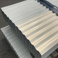 China Galvanized Corrugated Steel Sheet Zinc Coating 50-180g/m² With Fire Resistance For Temporary Structures on sale