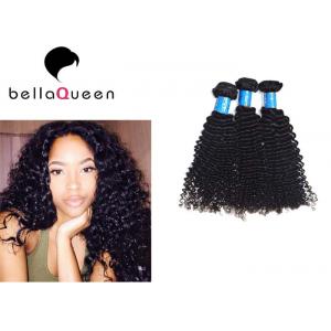 Unprocessed Virgin Mongolian Hair Extensions , Natural Curly Grade 7A Virgin Hair