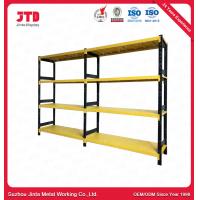 China Yellow And Black Color Medium Duty Warehouse Storage Racks With 4 Layers on sale