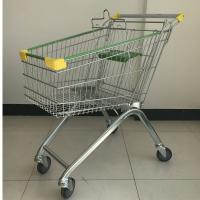 China Heavy Duty Shopping Cart Trolley 125L Capacity 4 wheels Steel Material on sale