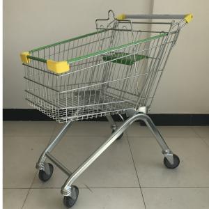 Heavy Duty Shopping Cart Trolley 125L Capacity 4 wheels Steel Material