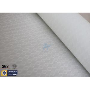 China White Silicone Coated Fiberglass Fabric 0.25mm 300gsm BBQ Fireproof Apron Cloth supplier