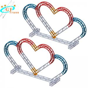 China Love Shape Arch Truss Aluminum Truss System For Wedding Stand Drop Back supplier