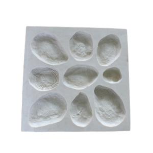 OEM Buildings Silicone Stone Molds , 560*560*40mm Wall Stone Mould