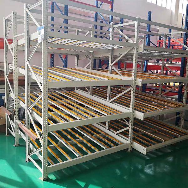Cold Chain Gravity Carton Flow Shelving Anti Condensation With Cold Resistant Rollers