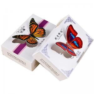 Die cut butterfly design handmade ivory paper color printing soap packaging box