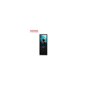 Outdoor Floor Standing Advertising Display 75 Inch Clear Images Intel Chipset