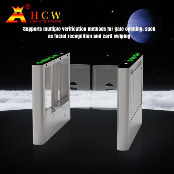 HCW Swing Turnstile Gate Pedestrian Bi-Directional High Quality Security Access Control QR Code