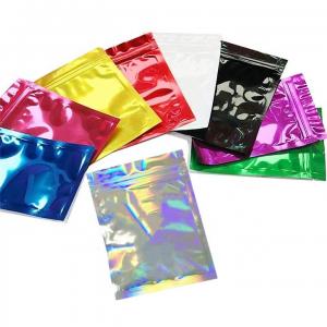 China Holographic Resealable Plastic Bags 7g Stand Up Aluminum Foil Bag supplier
