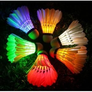 DARK NIGHT COLORFUL LED BADMINTON FEATHER SHUTTLECOCKS CHEAP PRICE WITH HIGH QUALITY