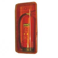 China Red Plastic Fire Extinguisher Cabinet Boxes Fire Hose Reel And Extinguisher Cabinet on sale