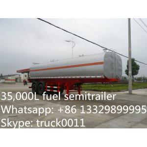 China hot sale high quality best price 35000 litres 2 axles fuel tank trailer, best quality chemical tank trailer for sale, wholesale