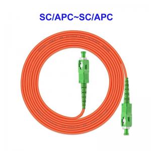 Multimode Duplex Optical Fiber Patch Cable OM1 OM2 SC APC To SC APC