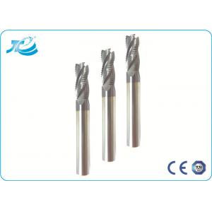 China TiAlN Coating Flat End Mill Solid Carbide Cutting Tools 3 - 4 Flute supplier