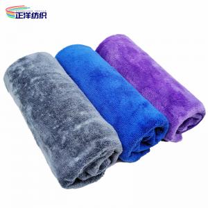 China 400GSM 50X60CM Reusable Cleaning Rags Microfiber Double Side Brushed Weft Terry Cloth Cleaning Towels supplier