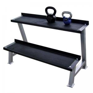 China Three Layer Kettlebell Storage Rack Metal Dumbbell Fitness Equipment supplier