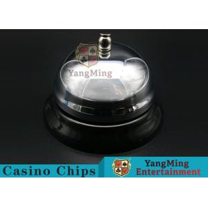 China Casino Dedicated Stainless Steel Silver Color Baccarat Table Call Bell For Casino Poker Table Games Metal Clap Call Bell supplier