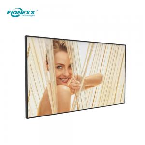 China QLED Aluminium frame 55 Inch Lcd Display Wall Mounted Digital Advertising Screen supplier