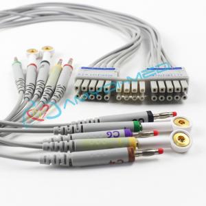 ODM 10 Lead ECG Cable Banana 4.0 To Snap Mortara Holter With Leadwires