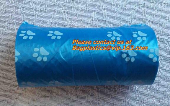 Recycled plastic dog poop bag / biodegradable pet waste bag, biodegradable