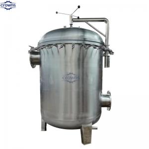 High Efficiency 3 Micron PP Filter Bag Filter Housing For Coconut Water Milk Oil Filtration