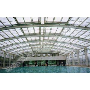 China Durable Steel Structures Space Frame Roof  Swimming Pool Cover Simple Installation supplier