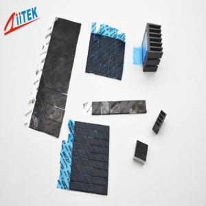 China China manufacturer 1mmT thermal conductive gap filler pad  2w black -50 to 200℃  for LED-lit lamps supplier