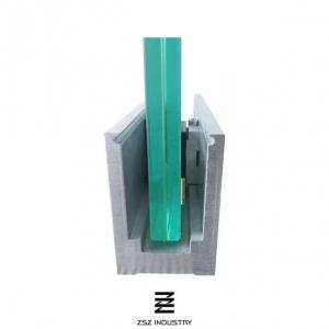 China Aluminum 6063 U Channel For Glass Railing With Anodizing / Powder Coating Surface supplier