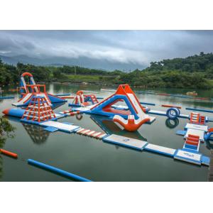 China 0.6 - 0.9mm PVC Inflatable Floating Water Park With Printing Logo supplier
