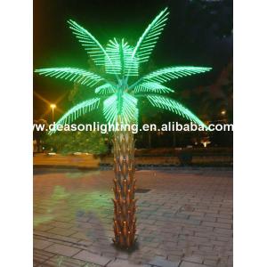 2016 Promotion China made Led artificial coconut tree, outdoor led palm tree light decor