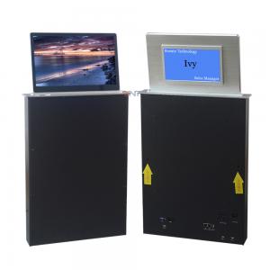 15.6 inch FHD screen computer desk lcd monitor lift with backside mini name screen