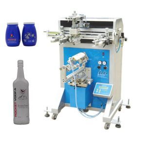 China Semi-Automatic Screen Printing Machine for Bottle Printing with 960x720x1320mm Dimensions and 0.6-0.8mpa Air Pressure supplier
