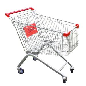 Plastic Supermarket Accessories Grocery Folding Shopping Cart Customzied
