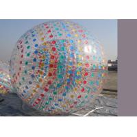 China Colour Dot Inflatable Zorb Ball Human Hamster Rolling ball With colorful D-ring on sale