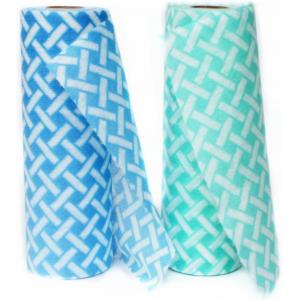 30x25cm Reusable Cleaning Cloths , Durable Non Woven Kitchen Towel Roll
