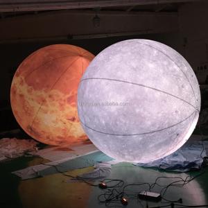 China Tamaño personalizado Sistema solar inflable Planeta globo LED Iluminación colgante Planetas inflables wholesale