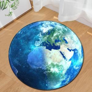Planet Round Area Rugs Machine Washable Gaming Chair Rug