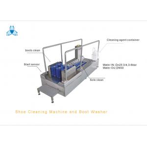 China Stainless Steel Shoe Cleaning Machine, Boot Washer For Food Factory supplier