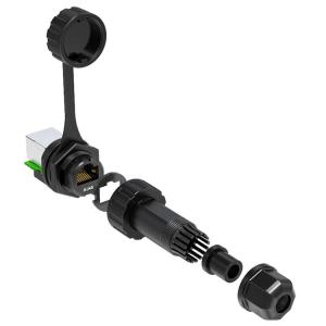 China Varón de cobre puro al cable de extensión femenino RJ45 con el agujero fijo del tornillo del oído supplier