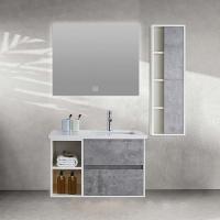 China 80CM Bathroom Vanity Cabinets Bathroom Wall Cabinet With Mirror Square on sale