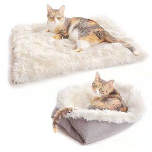 Lovely Banana Shape Indestructible Pet Bed Mat Warm Soft Removable