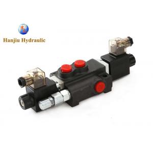 1 Spool 13 GPM 12V DC Hydraulic Monoblock Solenoid Control Valve For Tractor Loader
