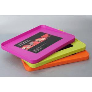 China LFGB Multifunction PP Plastic Chopping Board Pink Orange For Kitchen supplier