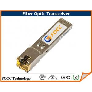 RJ45 Copper Fiber Optic Transceiver 1.25G SFP Optical Module With Router And Switch